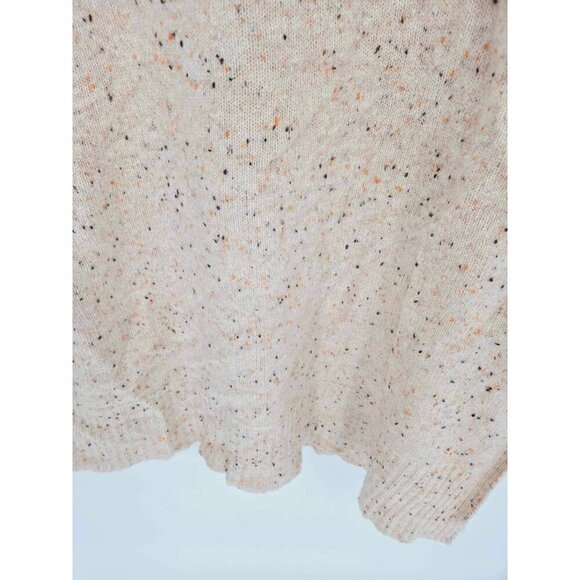 Ann Taylor Cashmere Pink Speckled Turtleneck Tunic Sweater Size Small - Picture 7 of 7